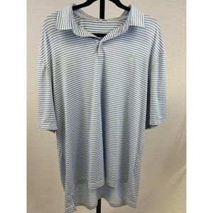 Breakfast Creek Blue/White Short-sleeve Polo
